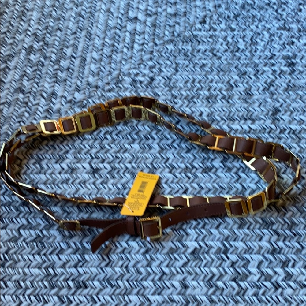 NWT Tory Burch double wrap leather belt